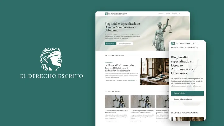 Web del blog jurídico El Derecho Escrito