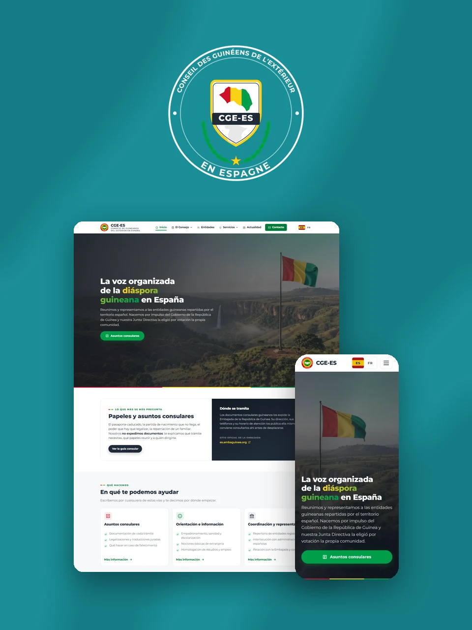 CGE-ES — web del Consejo de Guineanos del Exterior en España