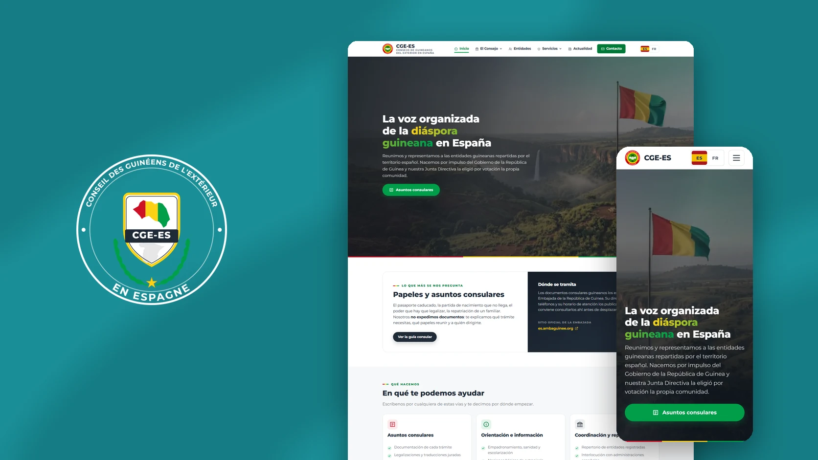 CGE-ES — web del Consejo de Guineanos del Exterior en España