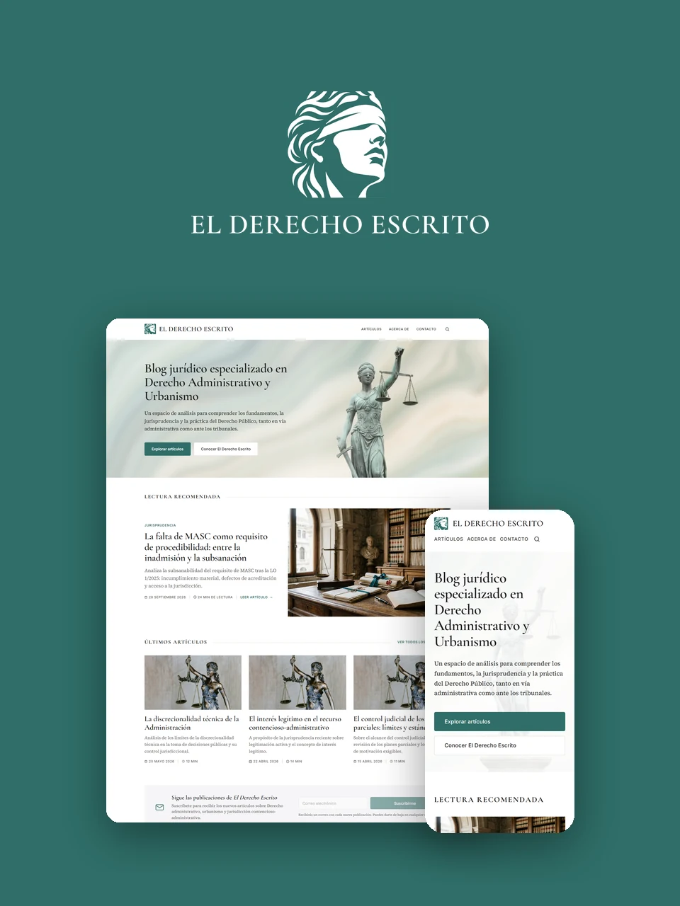 El Derecho Escrito — blog jurídico de Derecho administrativo y urbanismo